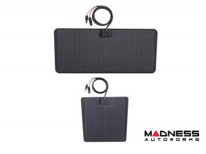 Toyota Tacoma Flexible Solar Panel Kit - Complete Kit w/ Waterproof Controller + Hood Decal - 3rd Gen w/ Hood Scoop - 50W 